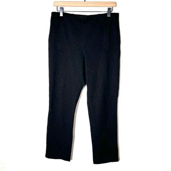 Chico's 0.5 black elastic waist casual pants size 6 B92 - Picture 1 of 4